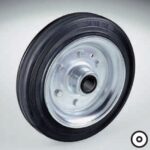 Black Rubber Castor Wheel * CER *