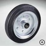 Black Rubber Castor Wheel * CEM *