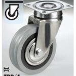 Grey Rubber Castor Wheel * CESJ *