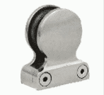 Stainless Steel Glass Fitting Round Edge With Pin Flat Base