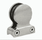 Stainless Steel Glass Fitting Round Edge With Pin Round Base